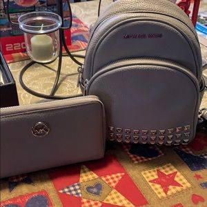 Michael Kors small back purse with matching wallet
